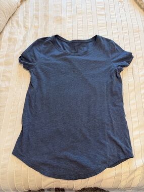 Lululemon Women's Navy Short-Sleeve Tshirt